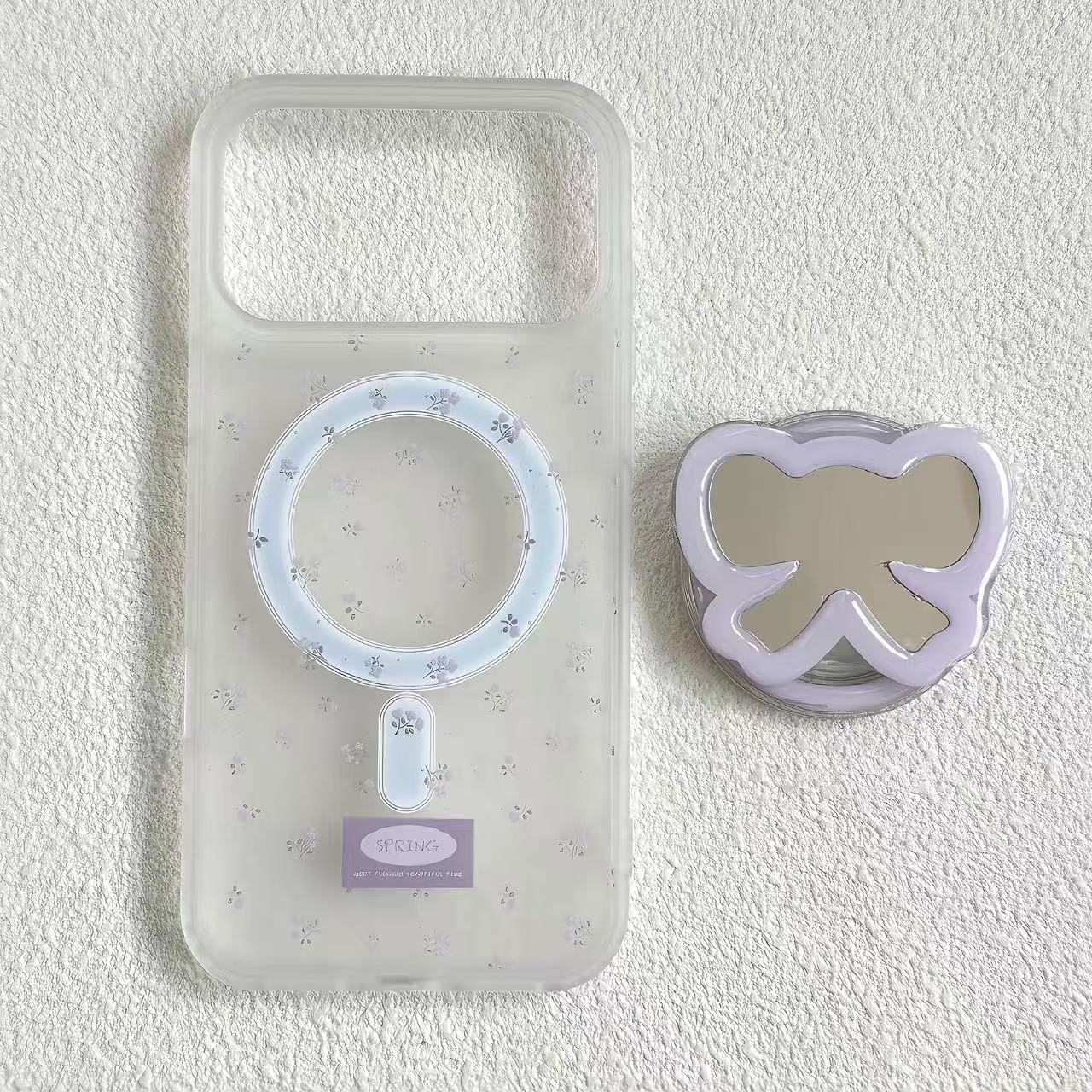Floral & Bow-Mirror MagSafe Phone Case