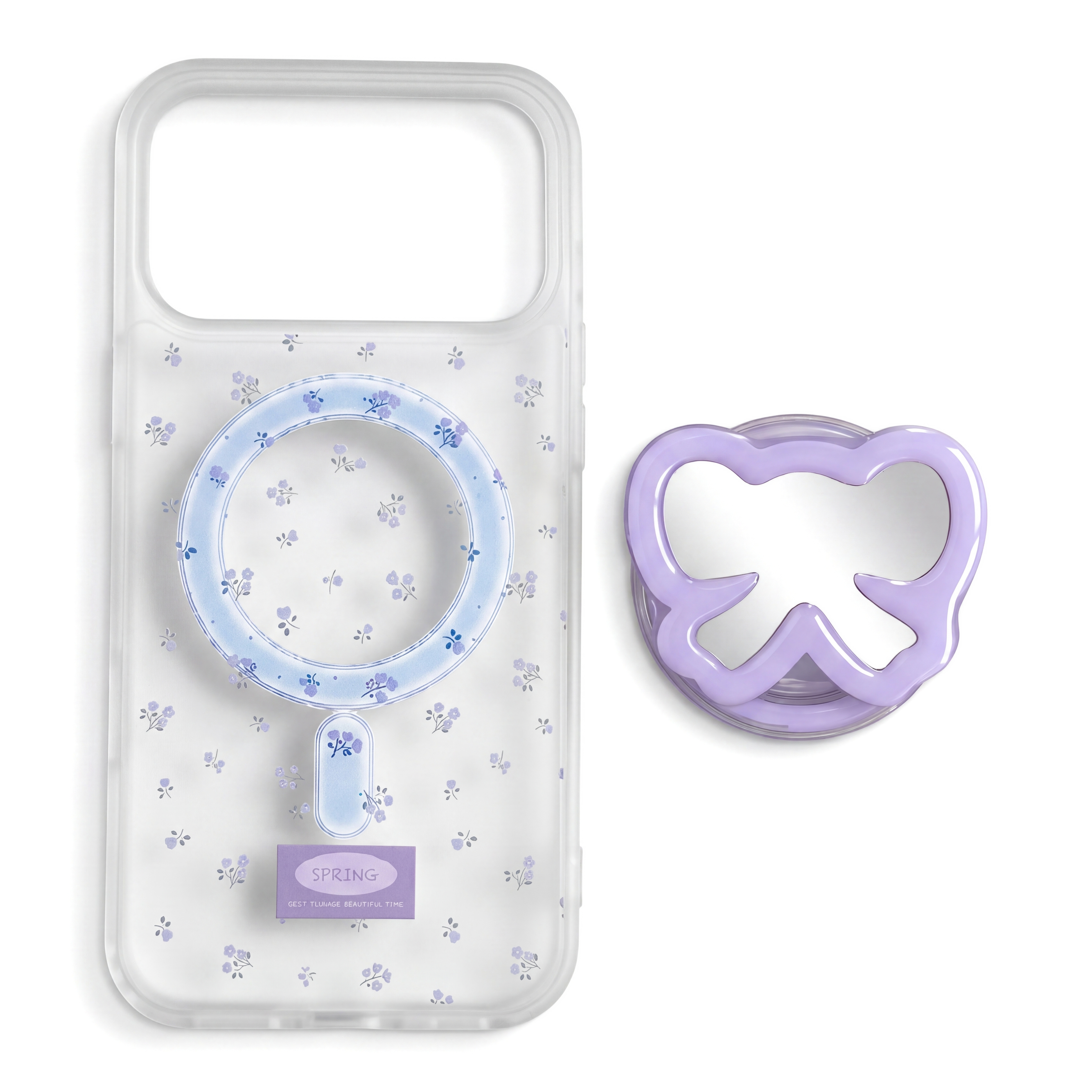 Floral & Bow-Mirror MagSafe Phone Case