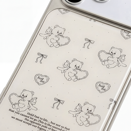 Angelic Sketch Bear Phone Case