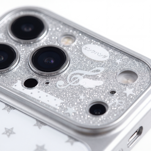 Blue Silver Star Glitter Phone Case